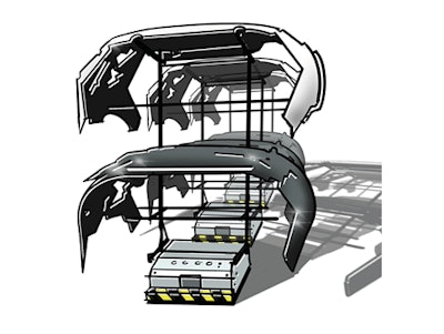 Individuelle Aufbauten in der Produktion z. B. für Stoßstangen