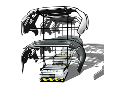 Individuelle Aufbauten in der Produktion z. B. für Stoßstangen