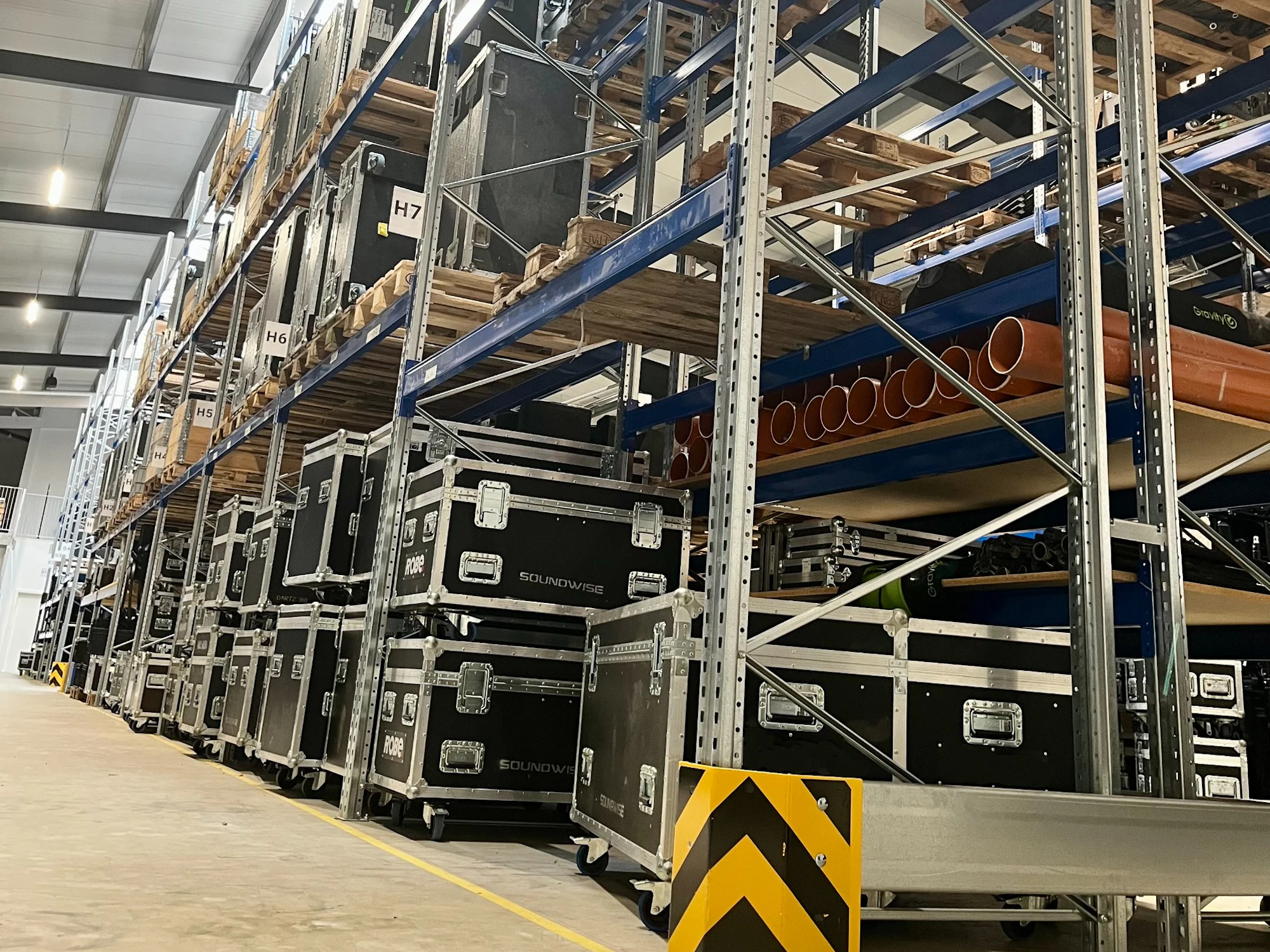 Pallereoler til tungt lyd- og lysudstyr