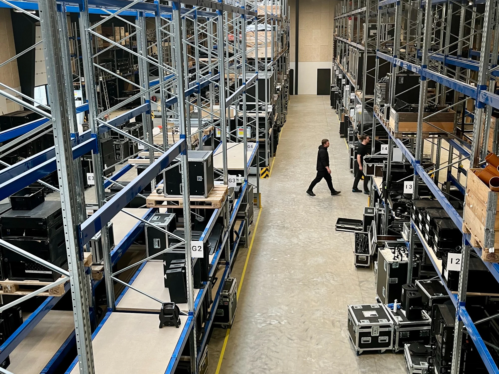 Pallereoler til tungt lydudstyr
