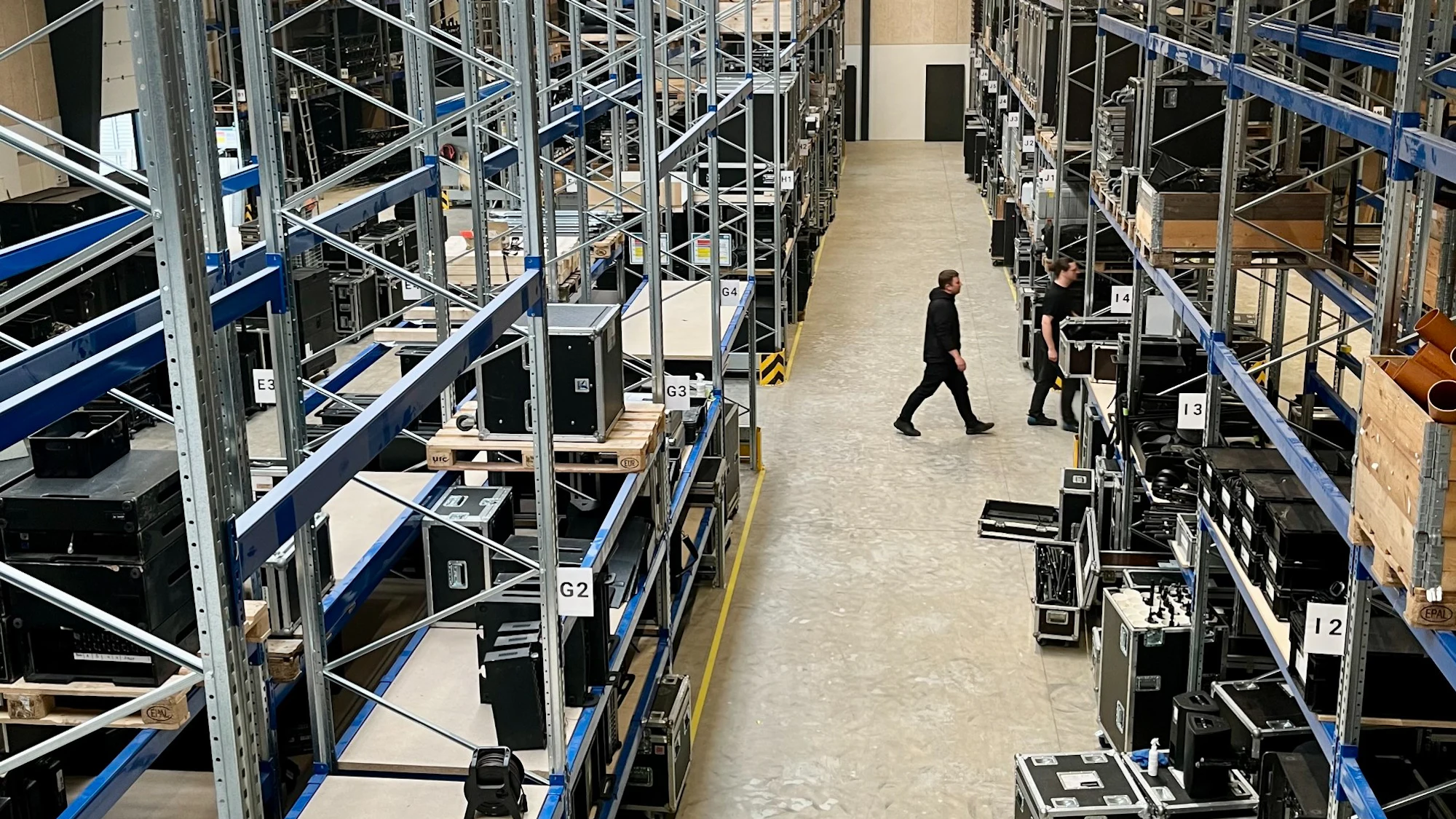 Pallereoler til tungt lydudstyr