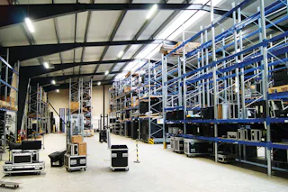 Pallereoler til håndtering af tungt lydudstur