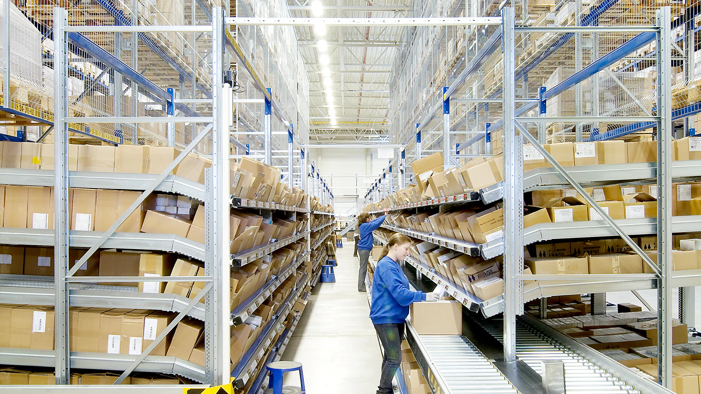 Doorrolstellingen orderpicking van sku's