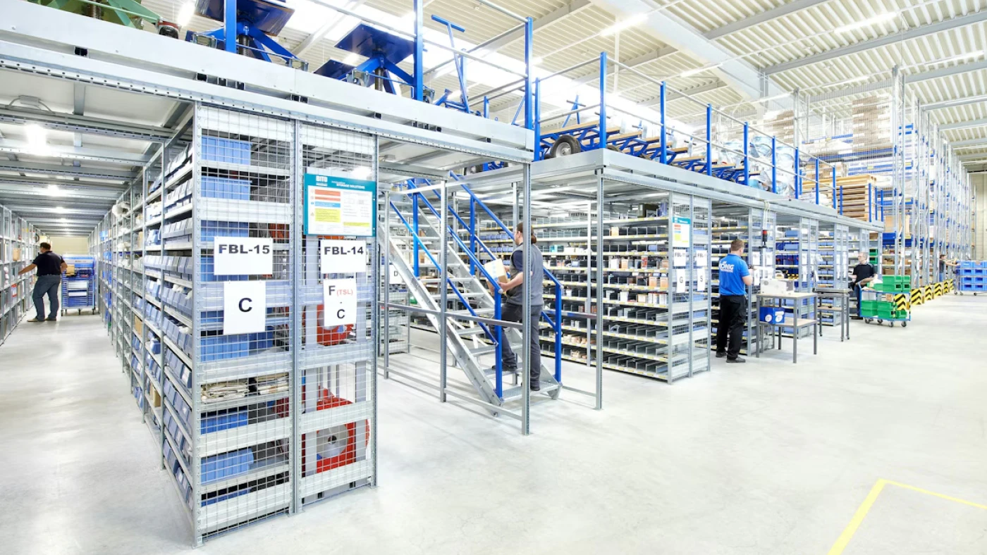 entresolvloer magazijnsysteem