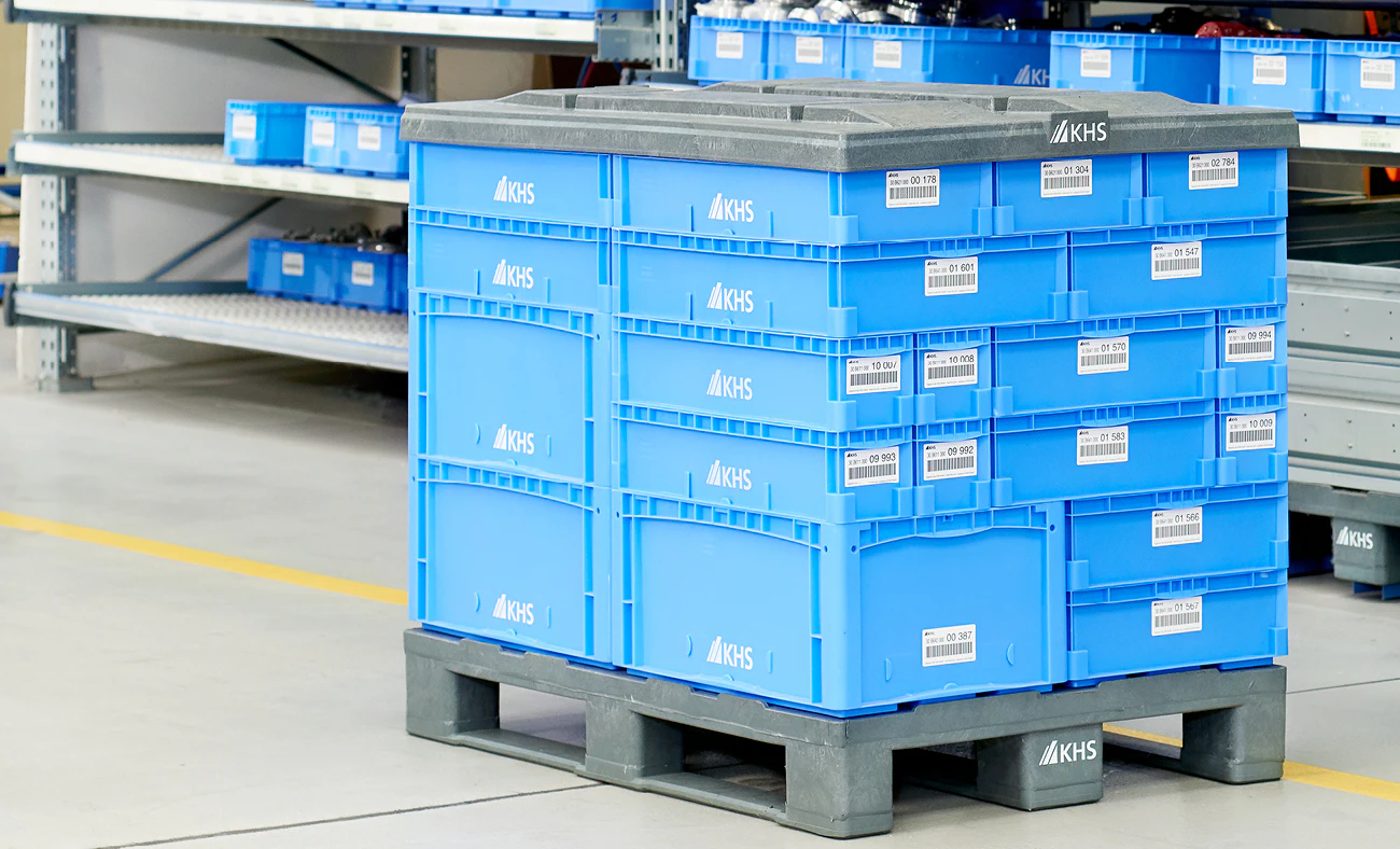 Stapelbare KANBAN bakken in verschillende formaten