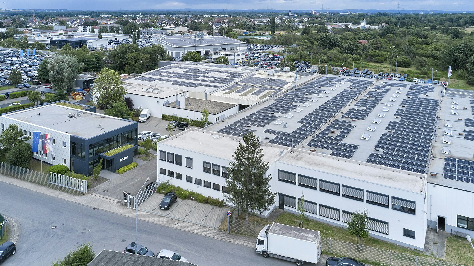 Luftaufnahme der Firma MATO, einem BITO Kunden