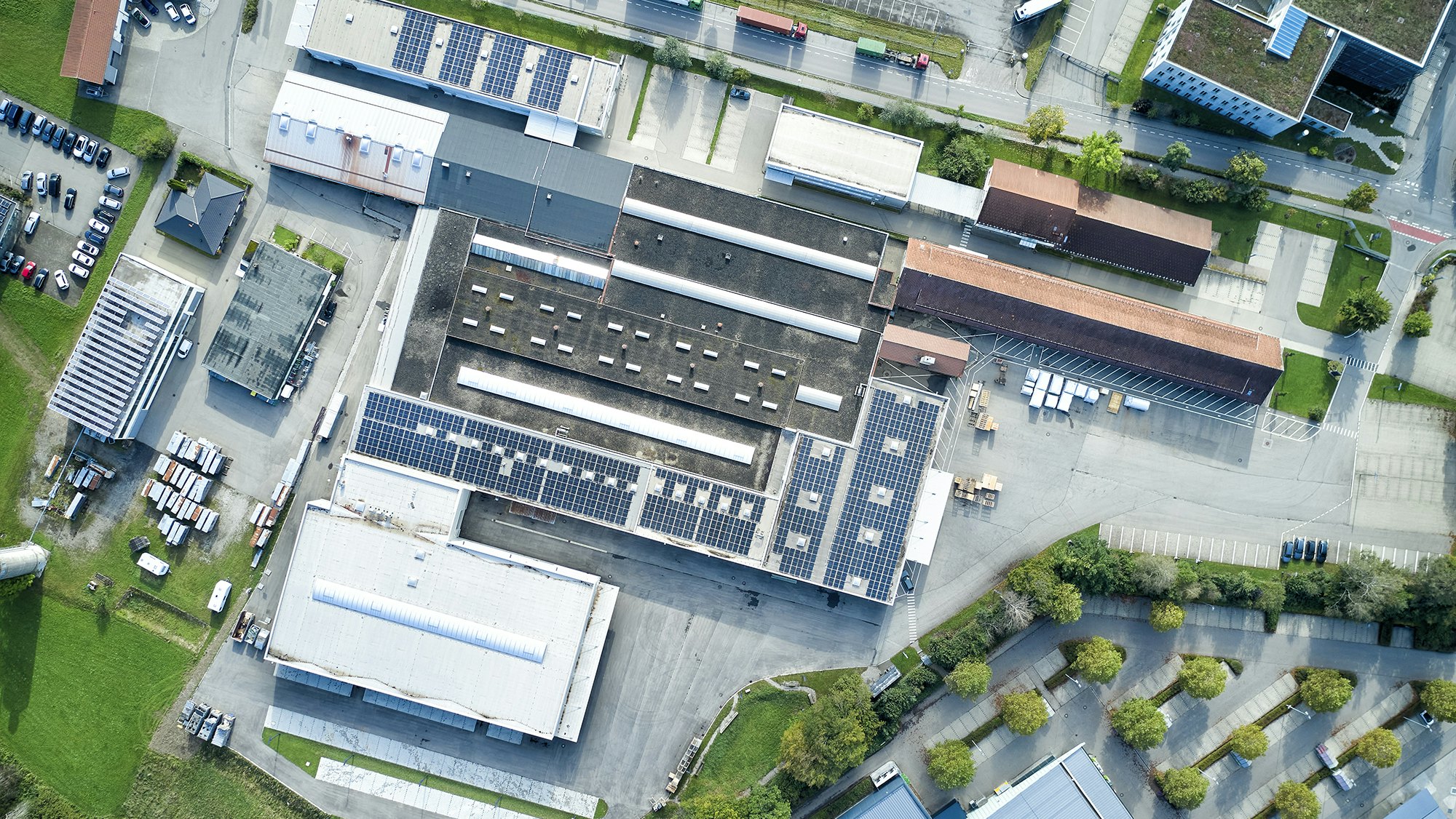 Luftaufnahme des Firmengelände eines BITO Kunden
