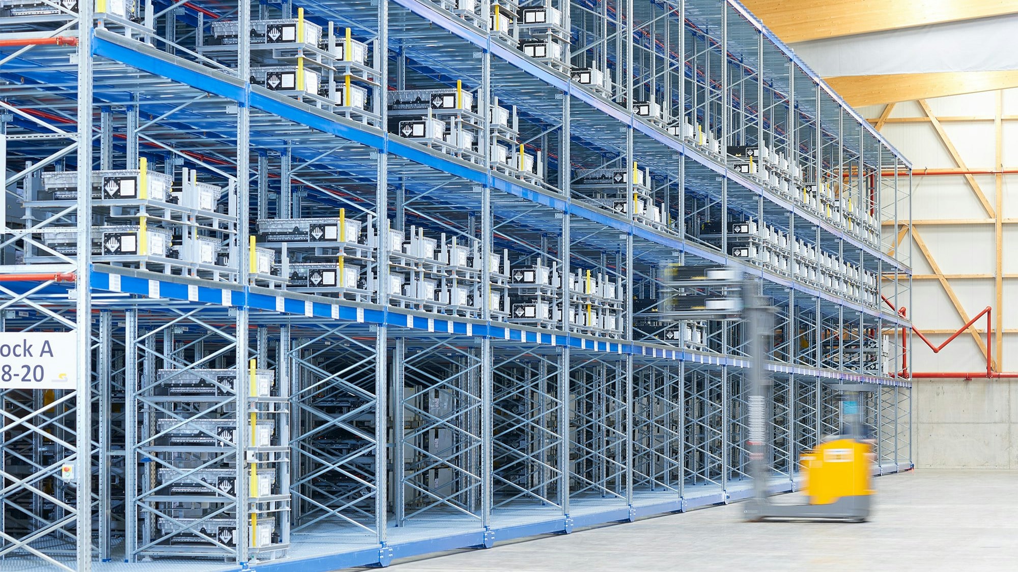 Verfahrbare BITO Palettenregale