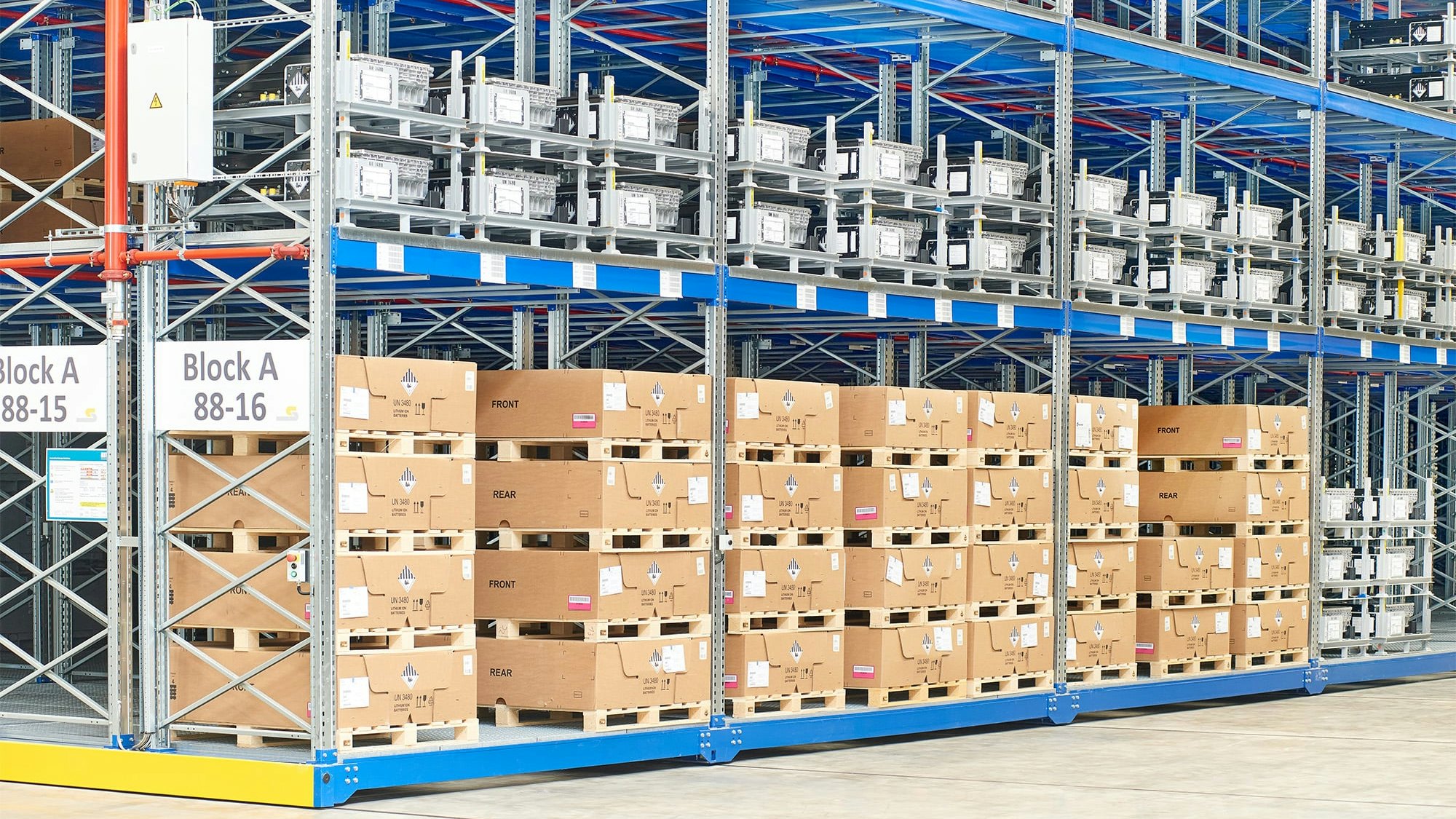 Verfahrbare BITO Palettenregale