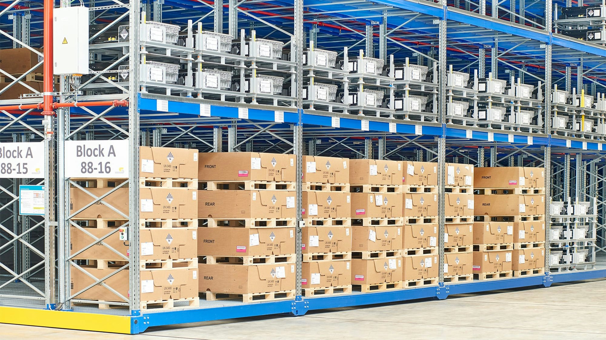 Verfahrbare BITO Palettenregale