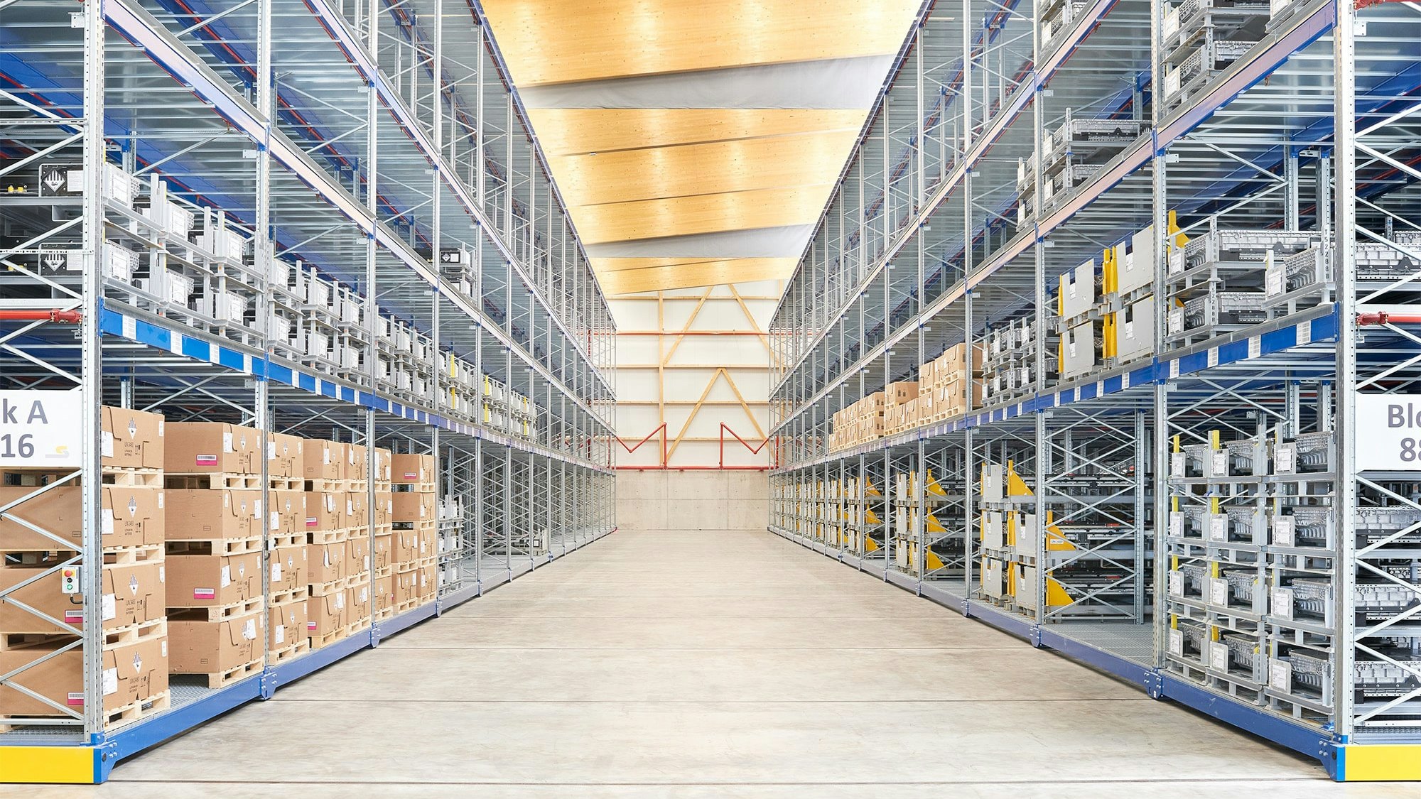 Verfahrbare BITO Palettenregale