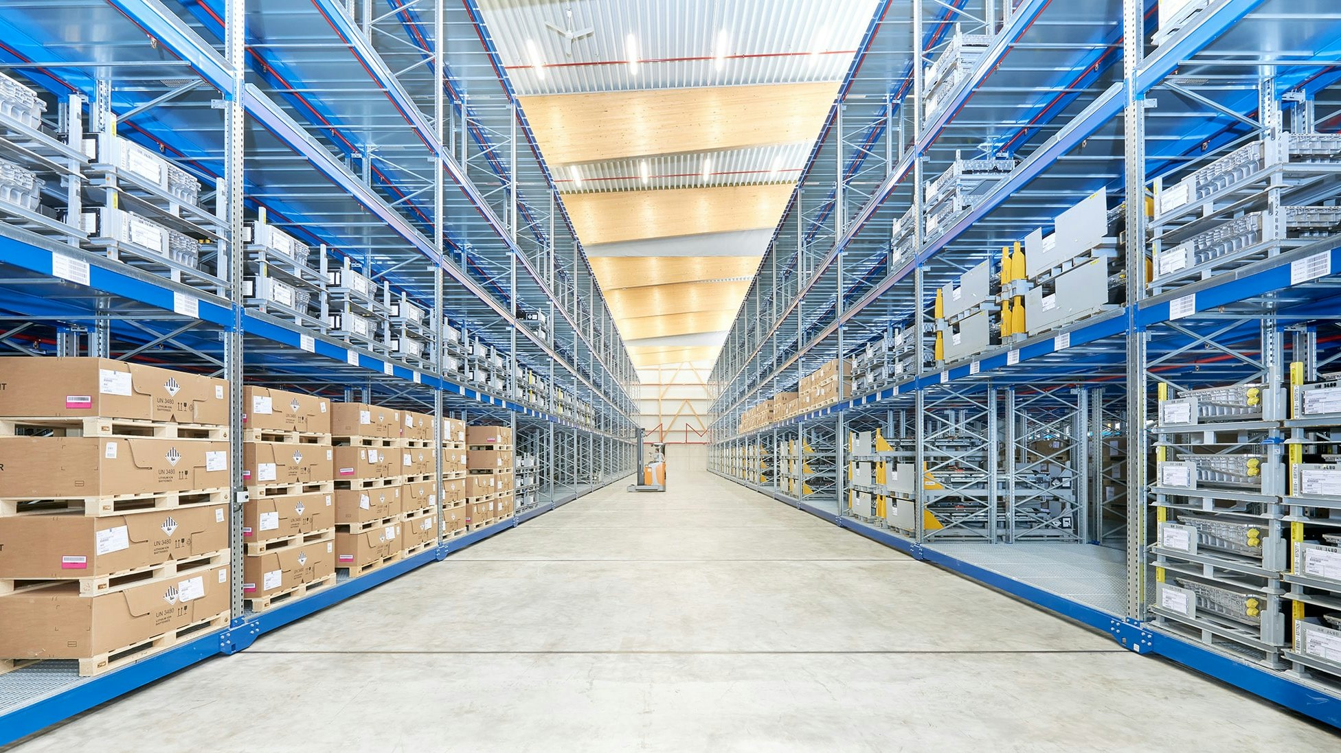 Verfahrbare BITO Palettenregale