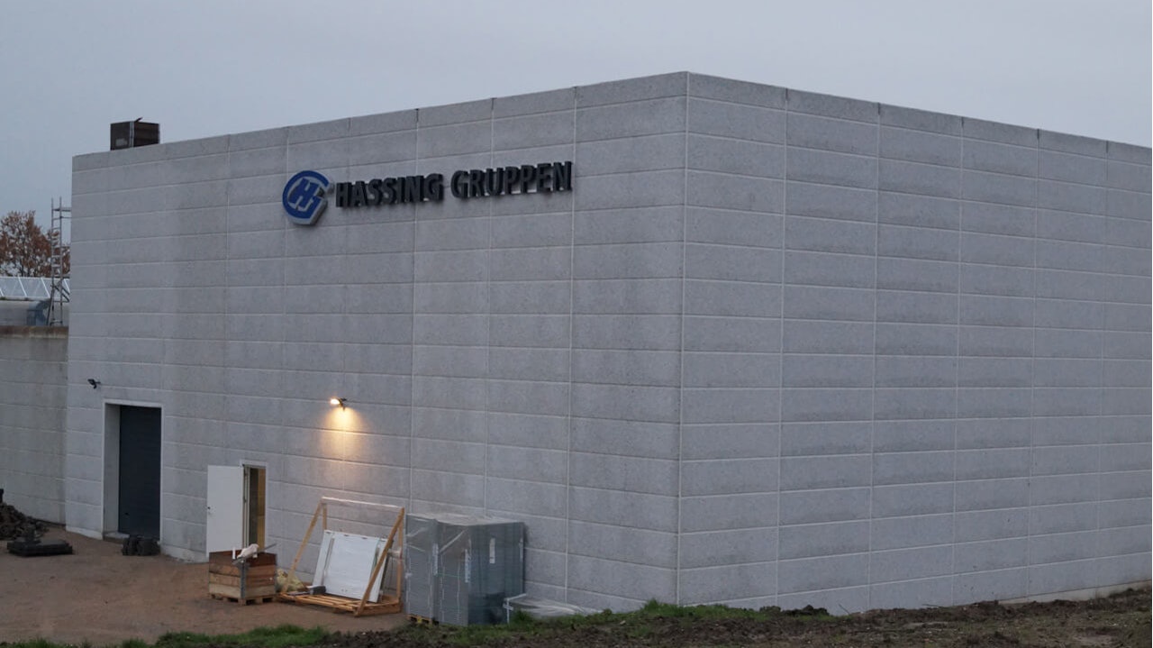 Außenansicht einer Halle