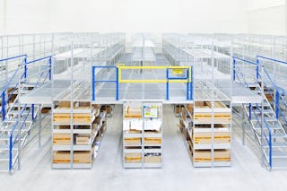 Mehrgeschossregale, Fachbodenregale