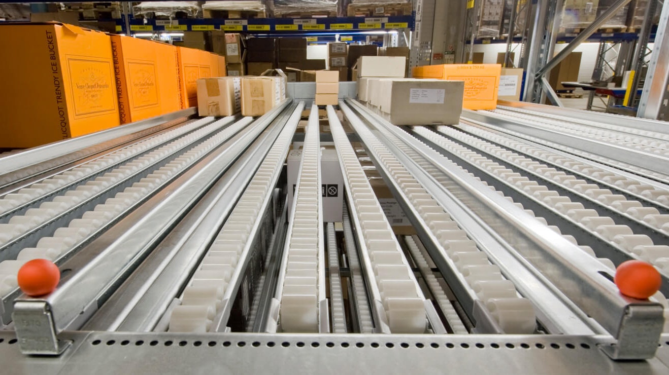 Durchlaufregal, Rollenleisten