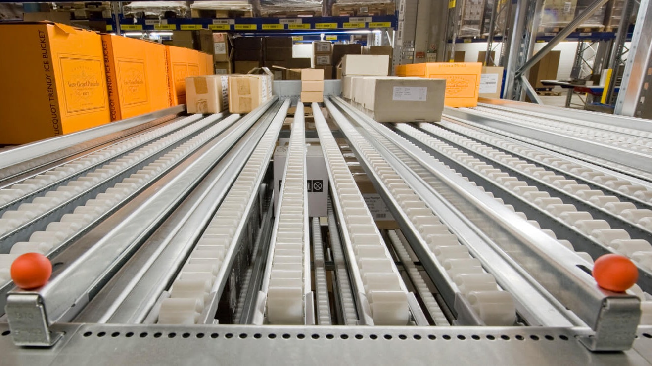 Durchlaufregal, Rollenleisten