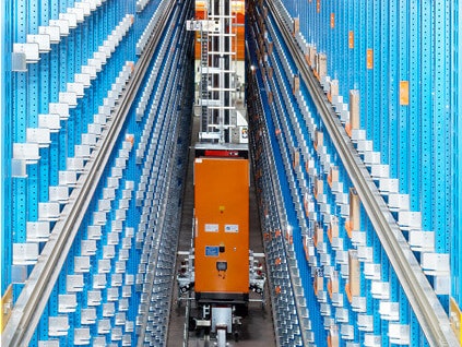 Ein automatisiertes Regallager