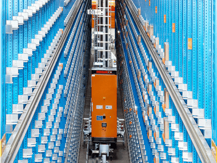 Ein automatisiertes Regallager