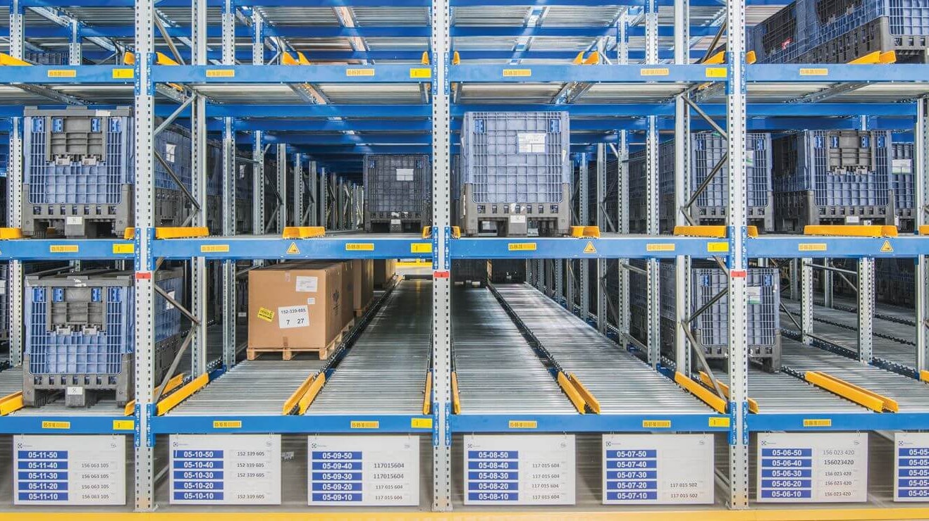 Palettendurchlaufregal