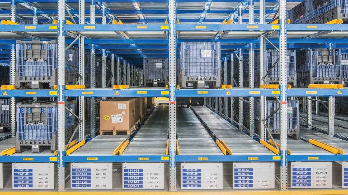 Palettendurchlaufregal