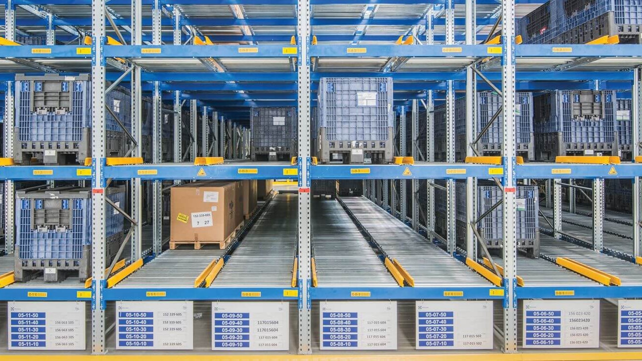 Palettendurchlaufregal