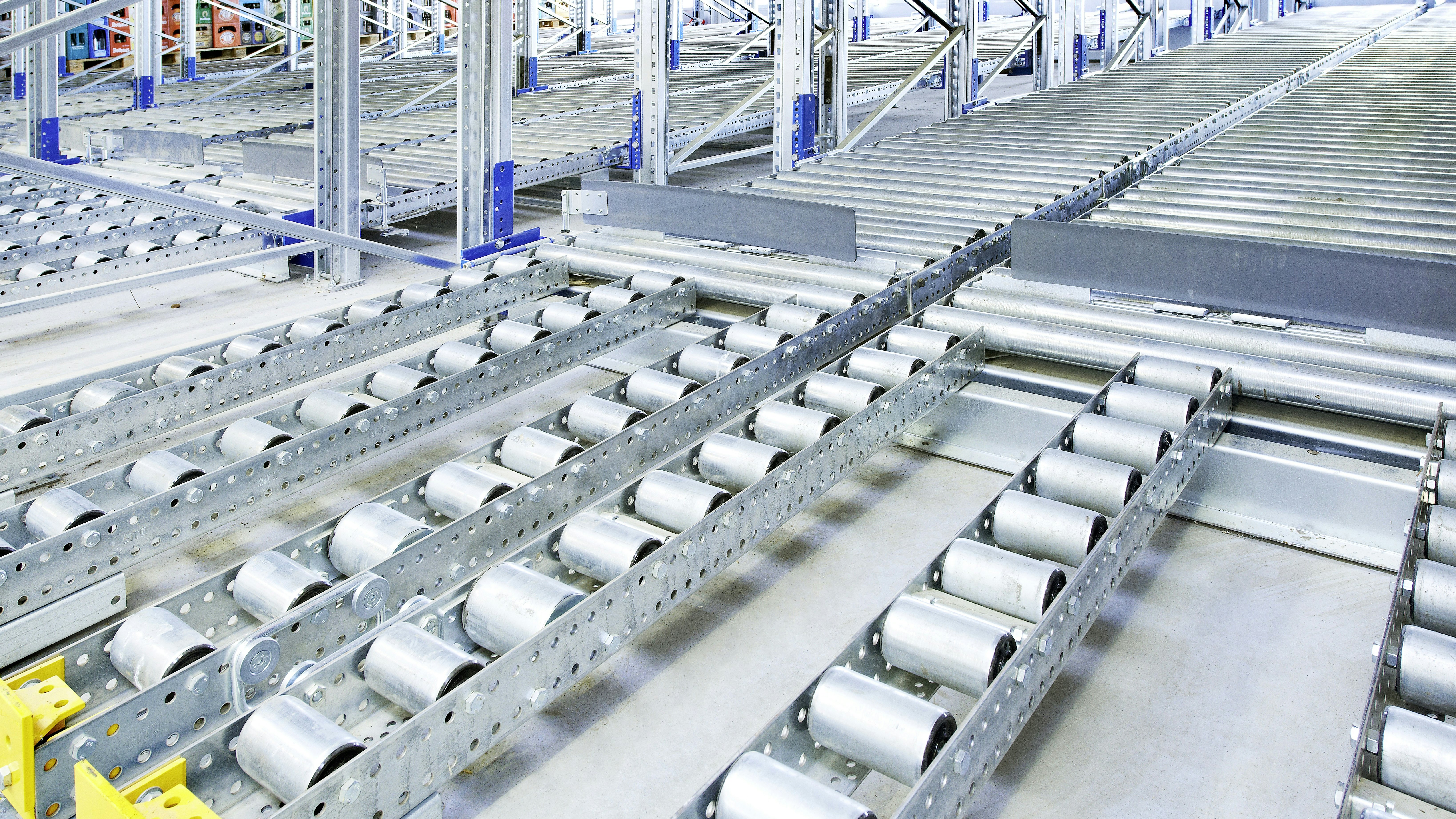 Ein BITO Palettendurchlaufregal