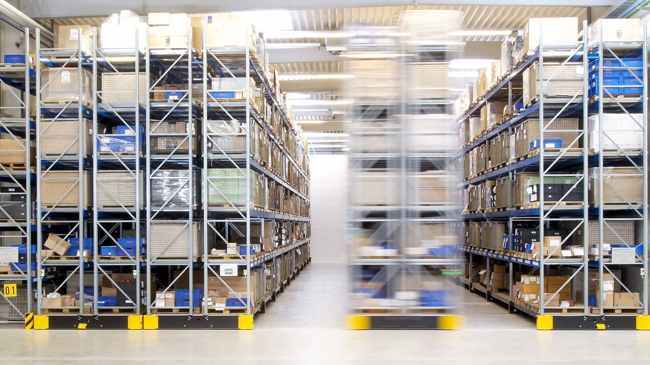 Verfahrbare Palettenregale von BITO