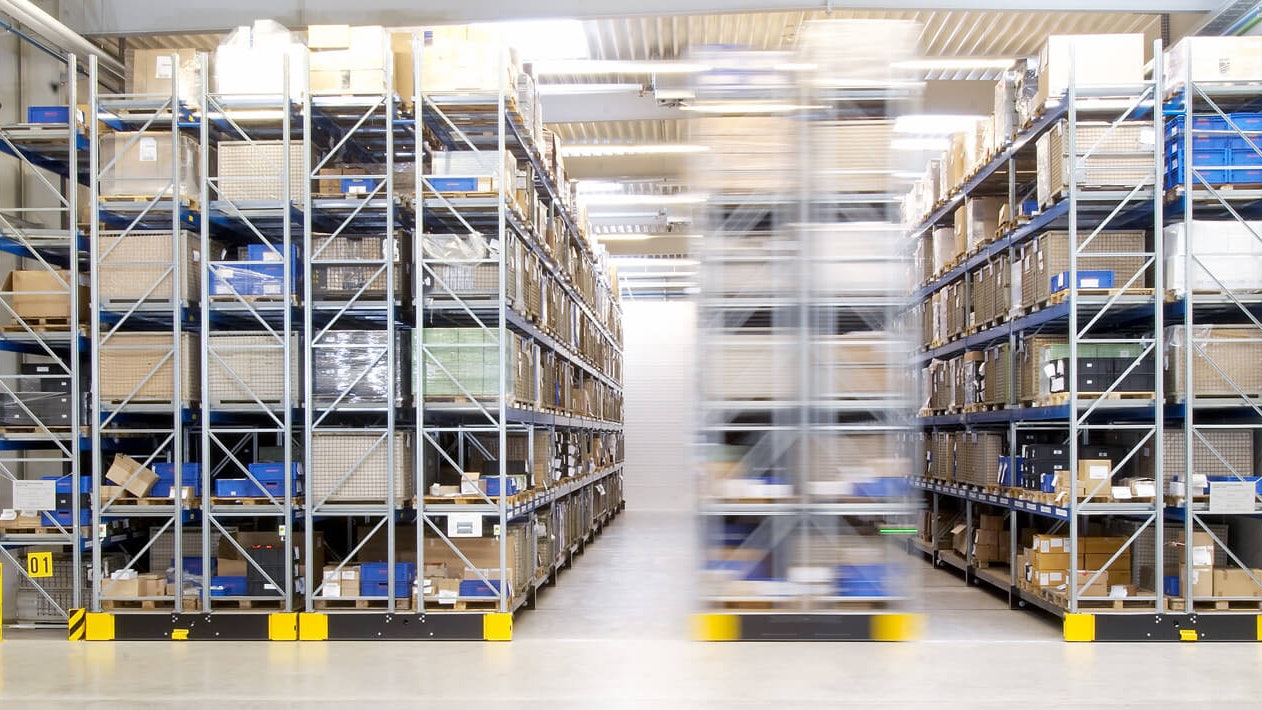 Verfahrbare Palettenregale von BITO