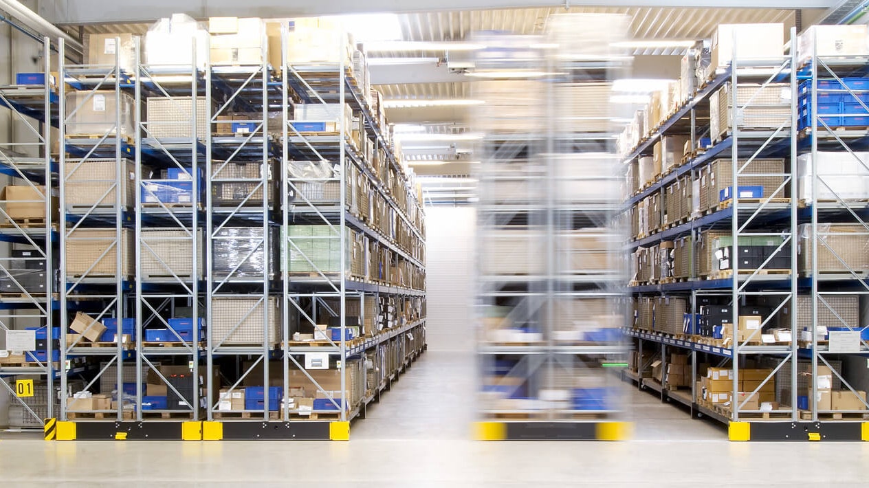 Verfahrbare Palettenregale von BITO