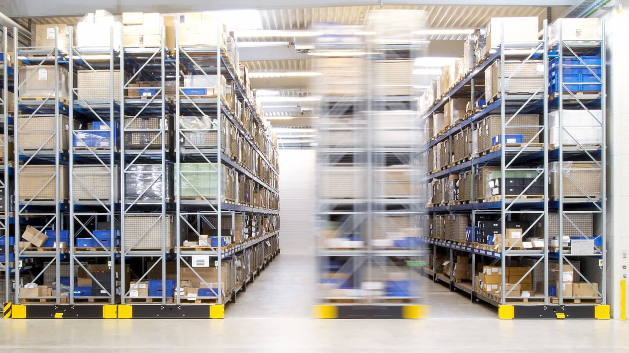 Verfahrbare Palettenregale von BITO