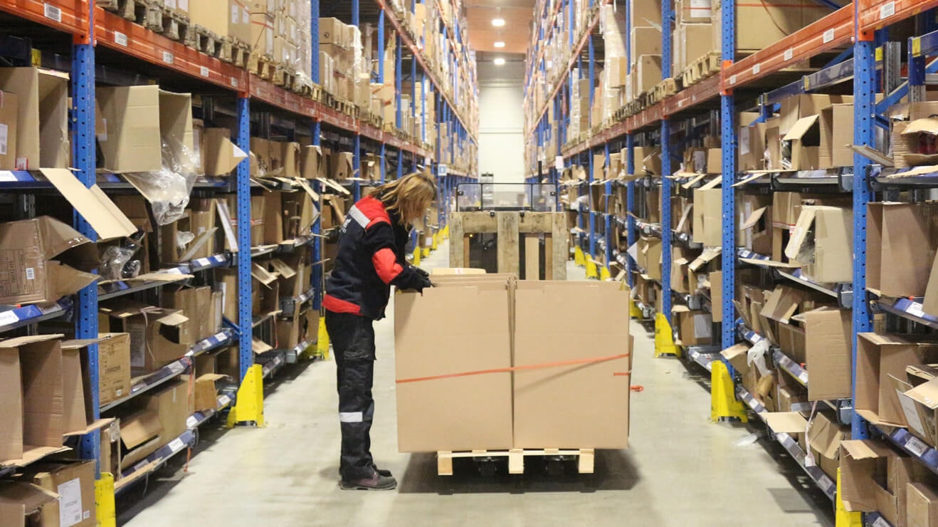 BITO Palettenregal mit Kleinteile-Durchlaufregal