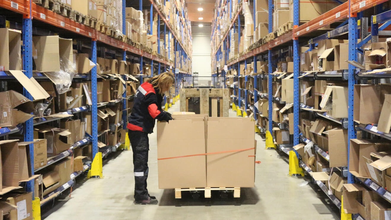 BITO Palettenregal mit Kleinteile-Durchlaufregal