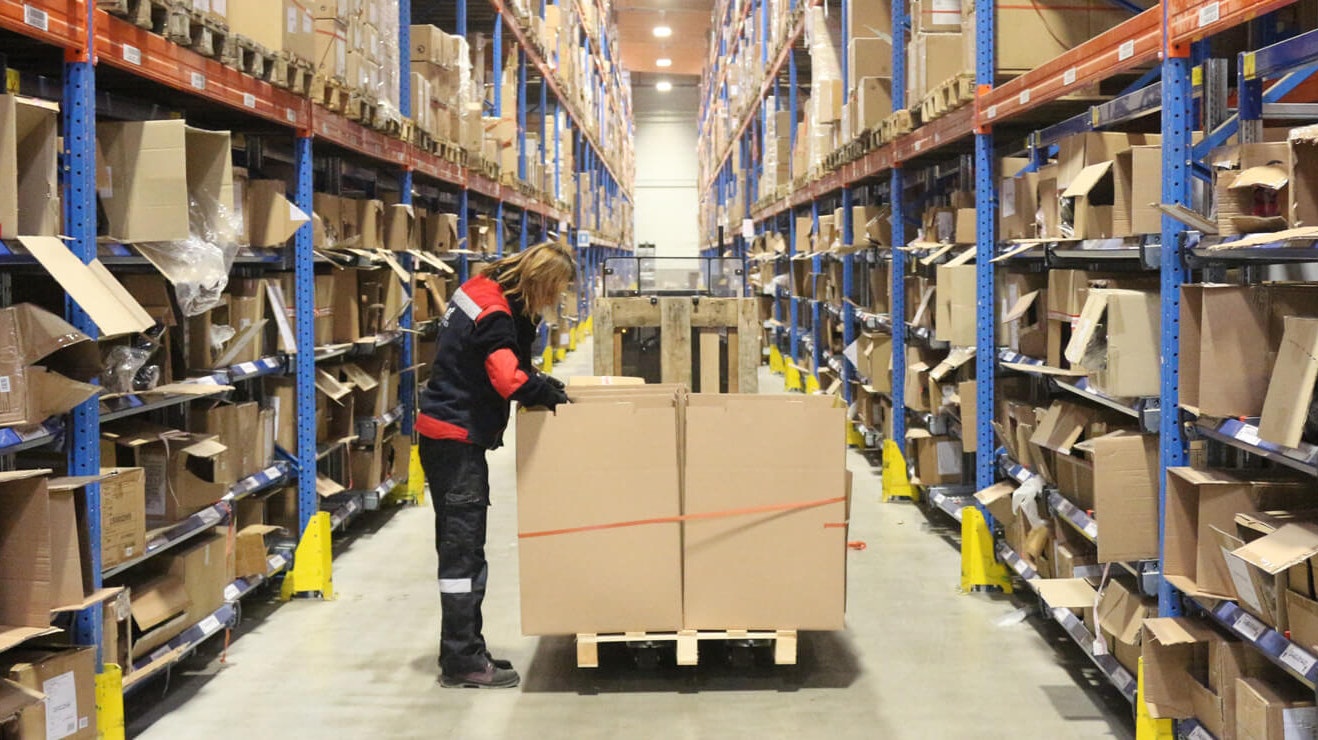 BITO Palettenregal mit Kleinteile-Durchlaufregal