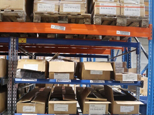 BITO Palettenregal mit Kleinteile-Durchlaufregal