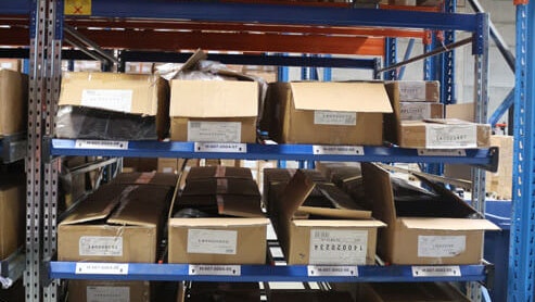 BITO Palettenregal mit Kleinteile-Durchlaufregal