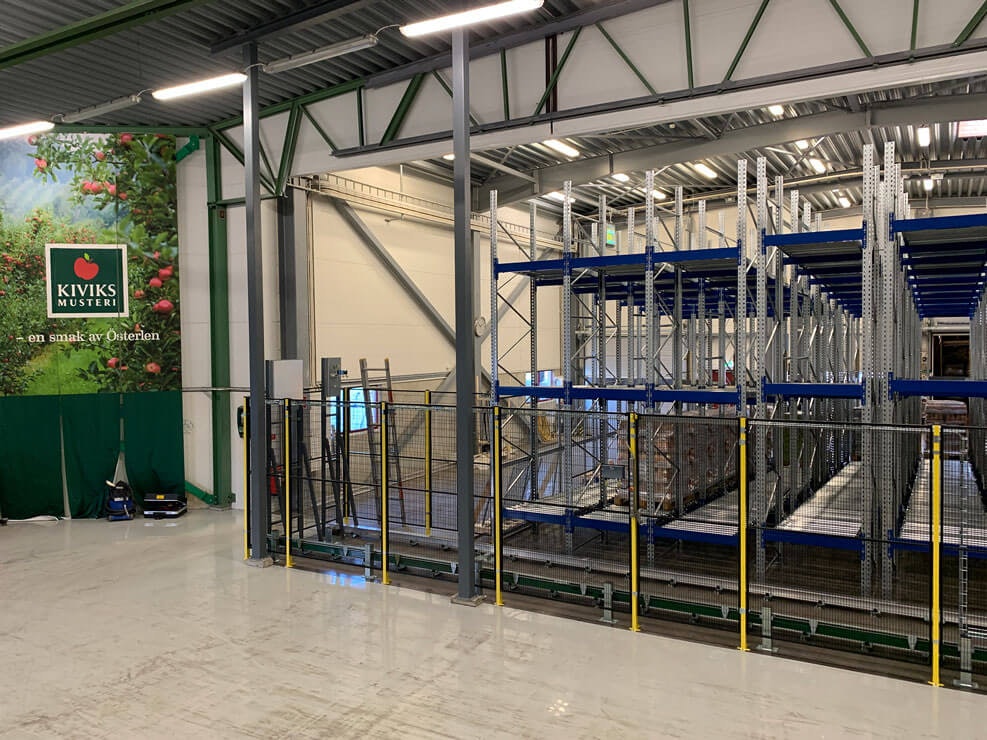 Automatisiertes BITO Palettendurchlaufregal