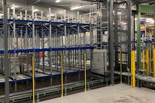 Automatisiertes BITO Palettendurchlaufregal