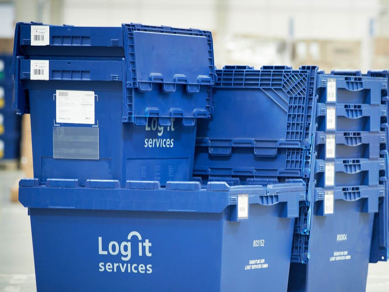 BITO MB Behälter BITO Mehrwegbehälter auf einer Palette