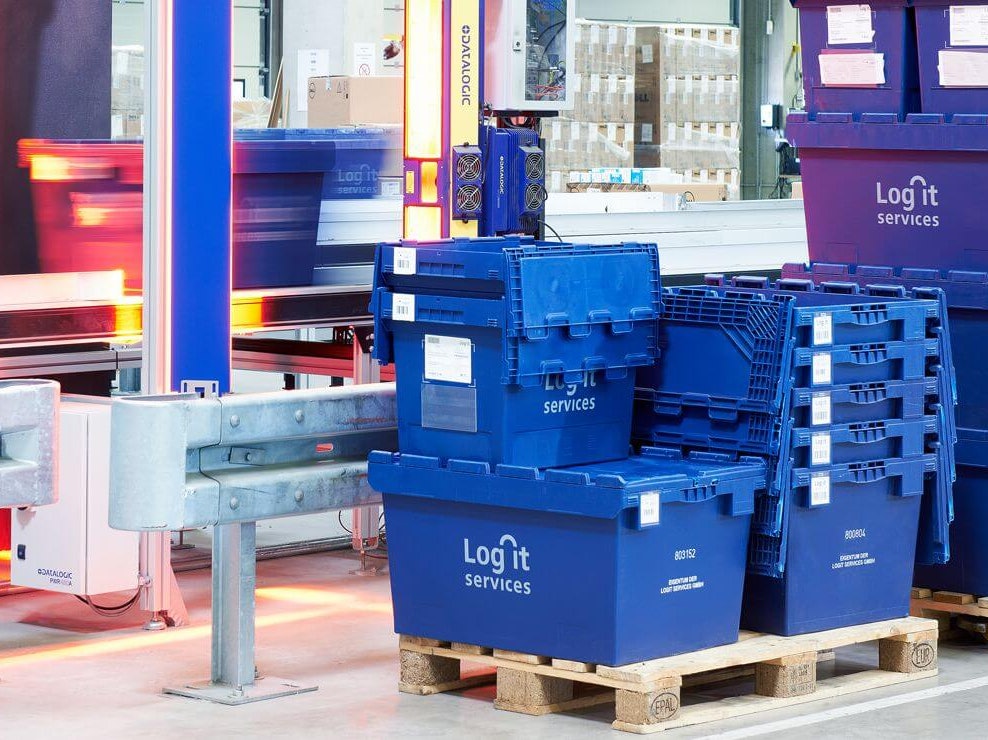 BITO Mehrwegbehälter auf Paletten