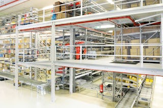 Mehrgeschossanlage mit Fördertechnik