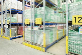 Verfahrbare BITO Palettenregale