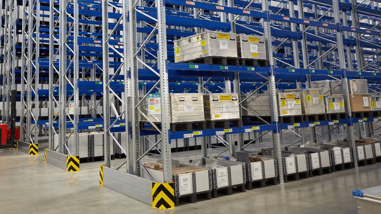 BITO Palettenregale mit Anfahrschutz