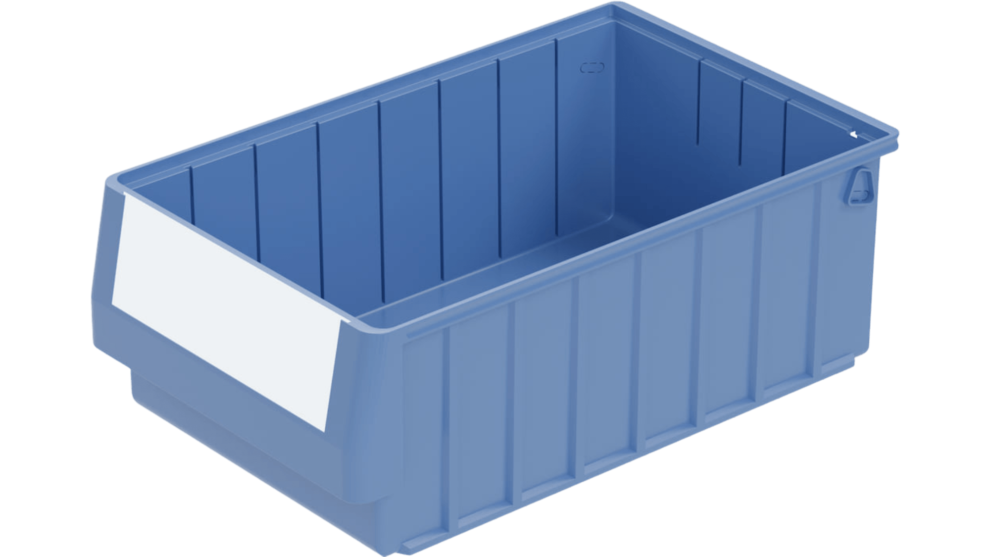 Produktfoto eines blauen Recycling-Regalkastens