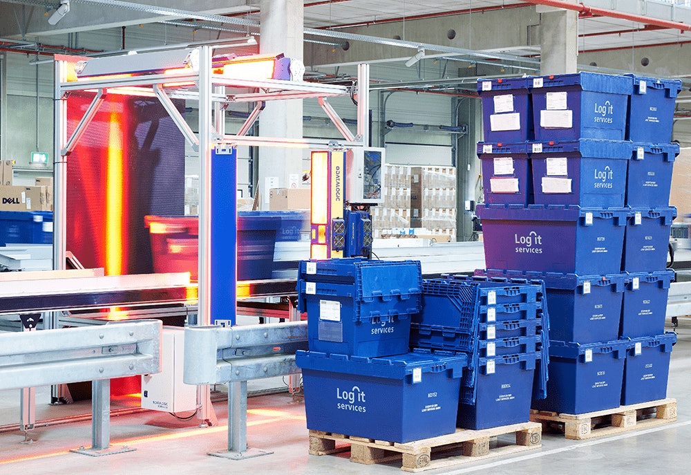 Mehrwegbehälter im Einsatz