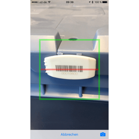 Übersicht der Benutzeroberfläche der Seal and Track App
