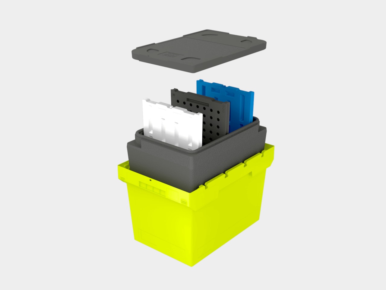 BITOBOX MB Food & Delivery Die Produktneuheit ist ein BITO Behälter als Isolierbox mit einsetzbaren Kühlakkus.