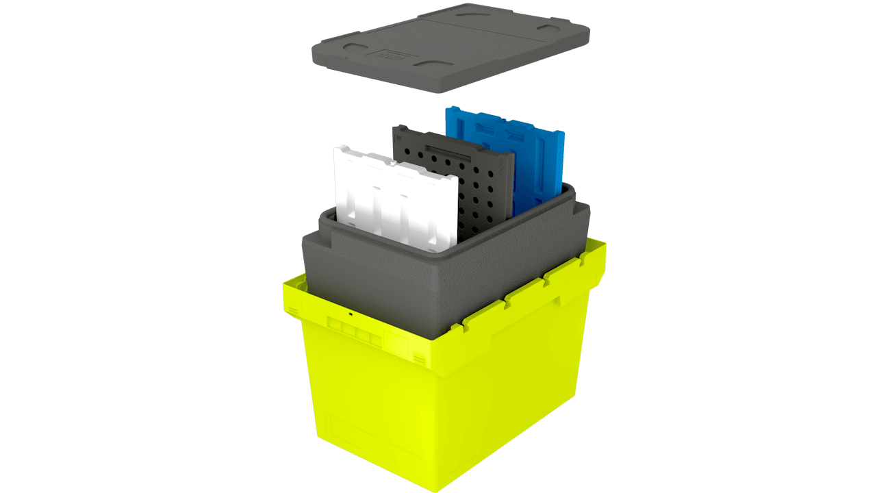 BITOBOX MB Food & Delivery Die Produktneuheit ist ein BITO Behälter als Isolierbox mit einsetzbaren Kühlakkus.