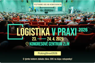 Einladung der Logistika auf der man einen Vorstellungsraum sieht