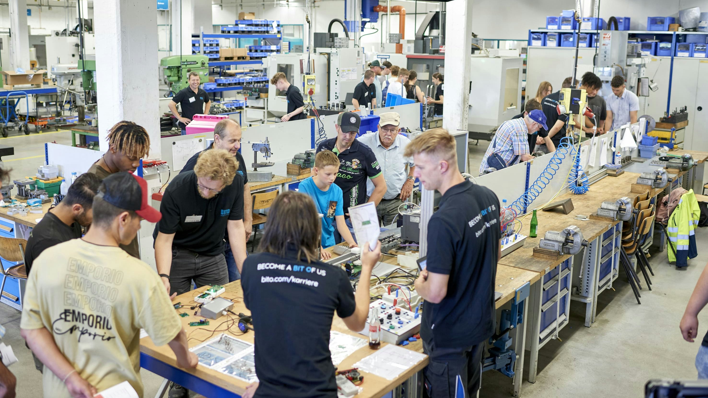 Besuch in der Azubiwerkstatt am Ausbildungstag bei BITO