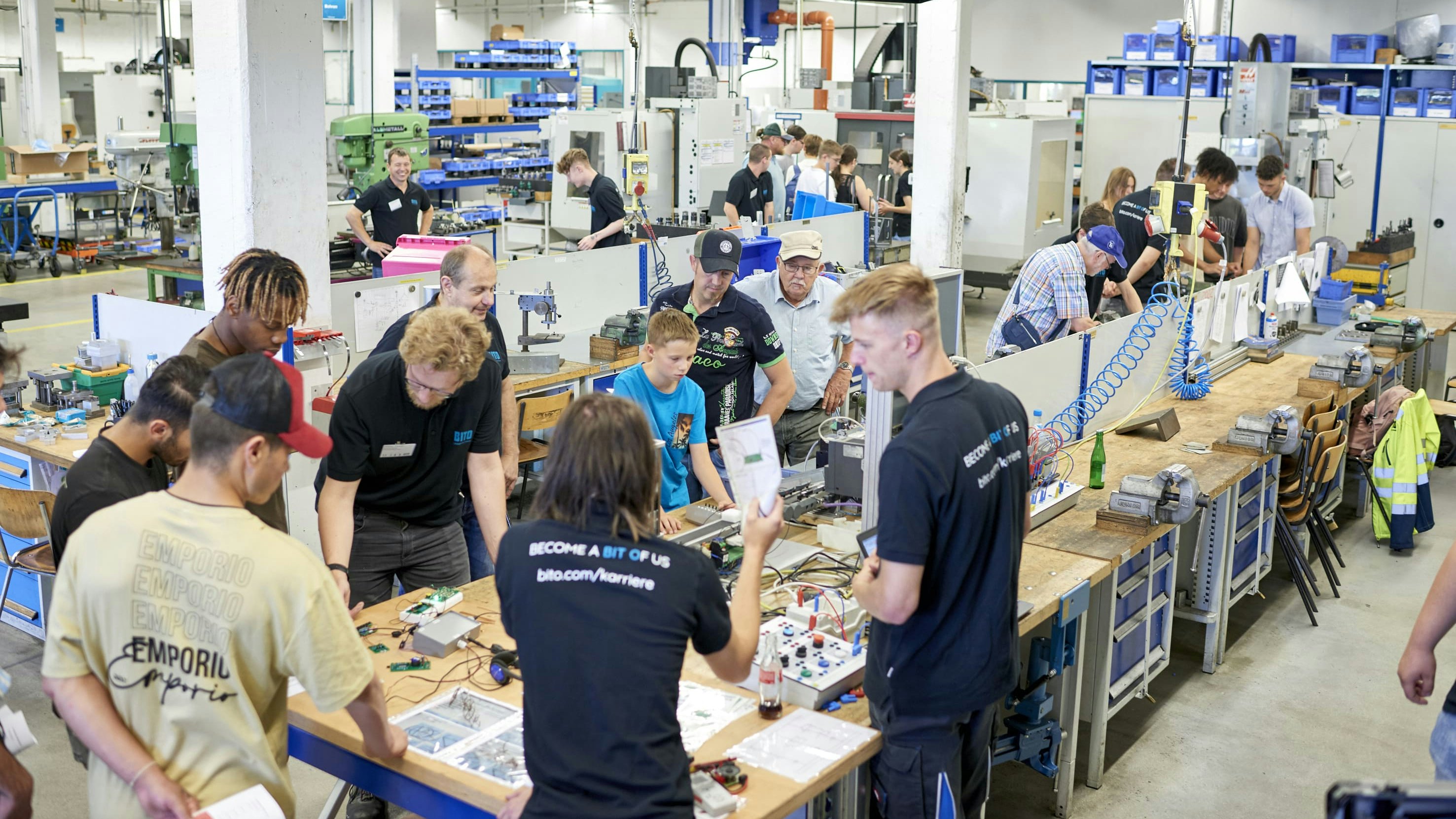 Besuch in der Azubiwerkstatt am Ausbildungstag bei BITO